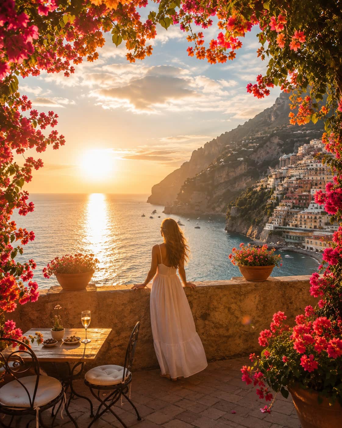 Amalfi coast terrace